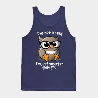 Nerd owl Tank Top